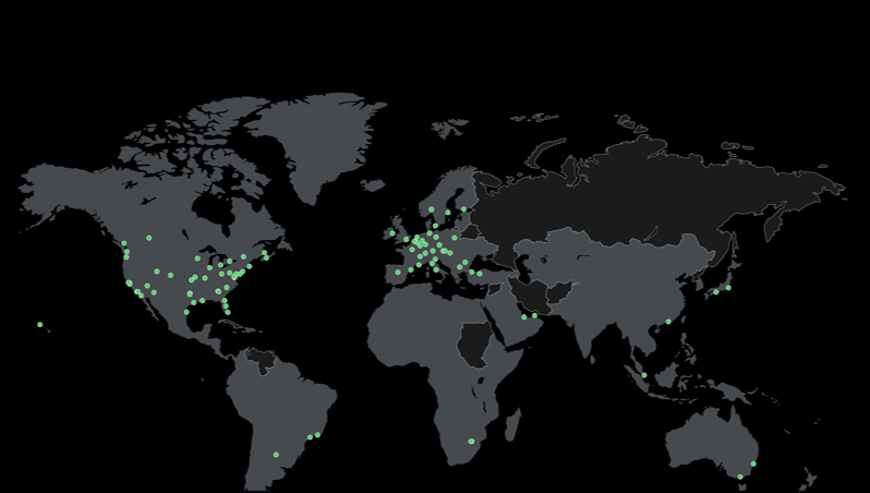 Mapa de la red GTT - Imagen