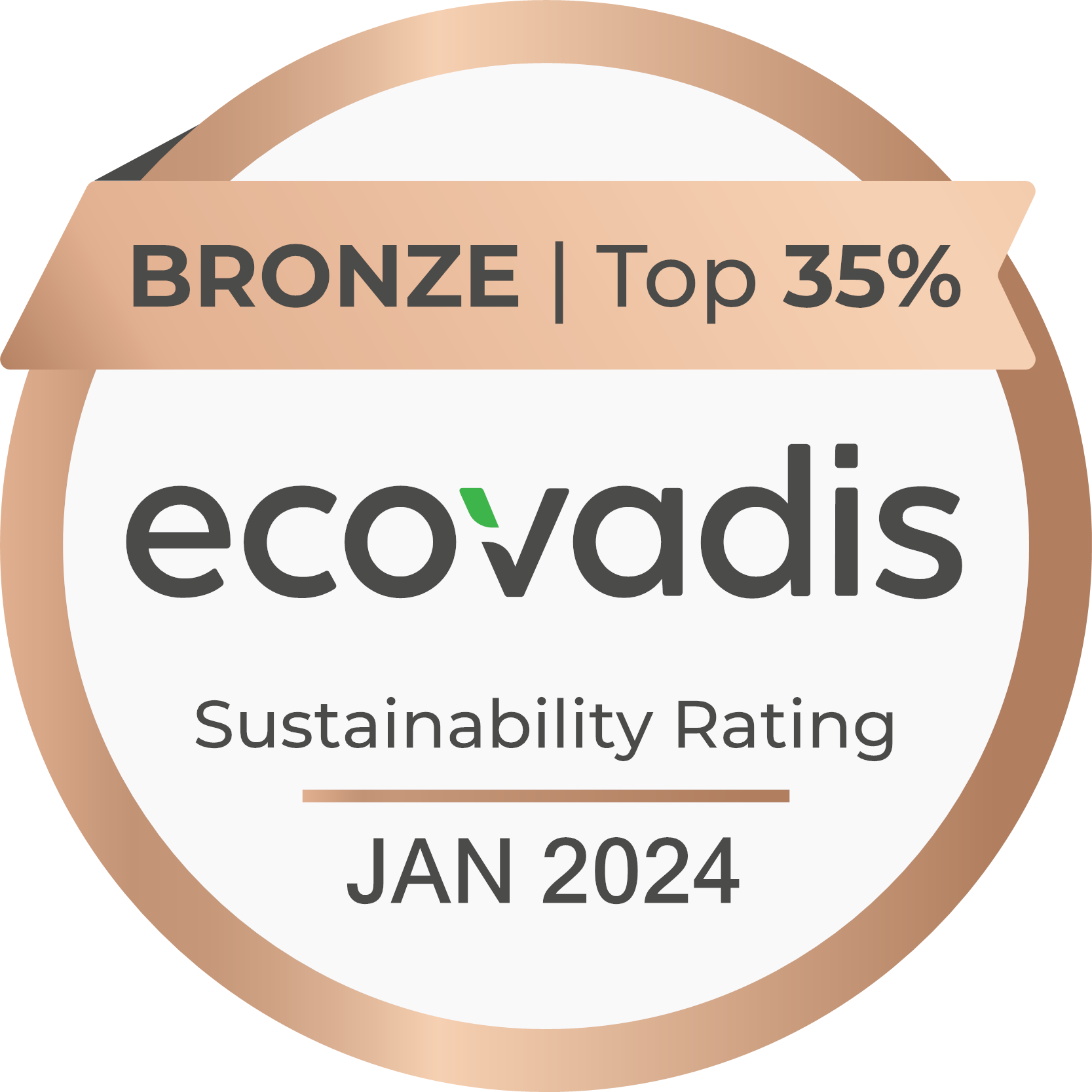 EcoVadis Bronzemedaille