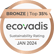 EcoVadis Bronzemedaille 2024